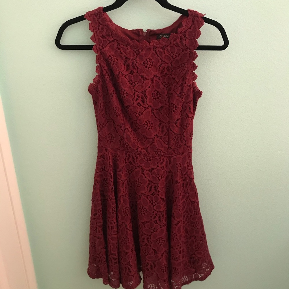 Burgundy Lace Dress BRAND NEW